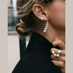 Appassionata oorbellen met parels en diamanten