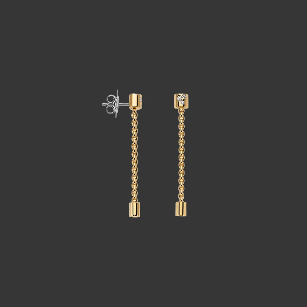 Aria Oorbellen 18kt Geel goud Diamant