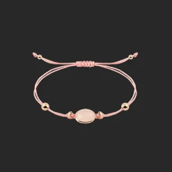 Armband 18kt Rose goud Chalcedoon Roze