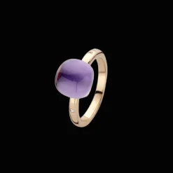 Bigli Mini Sweety RG Ring Amethist Met Parelmoer 20R122Rammp