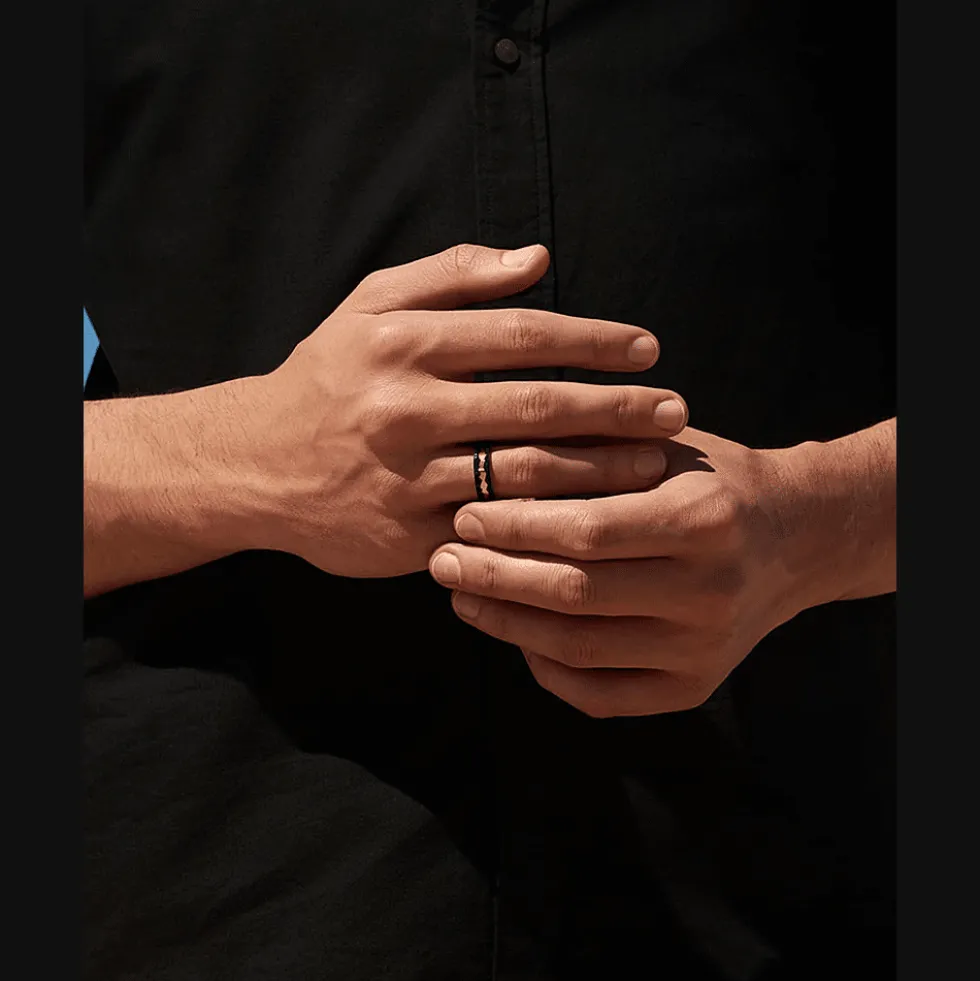 Capture In Motion Ring Rose goud & Titanium
