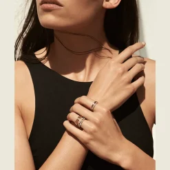 Capture Me Ring Rose goud Semi Pave