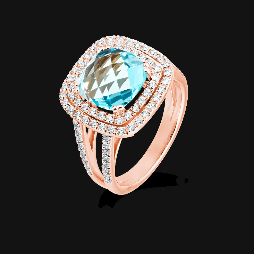 Cesare Pompanon Bague Poppy Double 12920 TB R