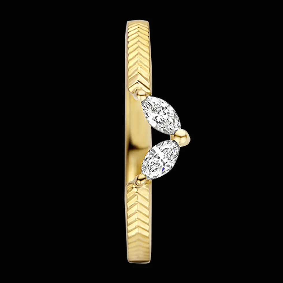 Gatsby Gala Ring 18kt Geel goud Diamant AP04 R 0056