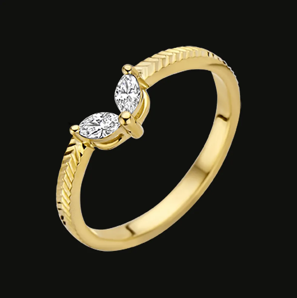 Gatsby Gala Ring 18kt Geel goud Diamant AP04 R 0056