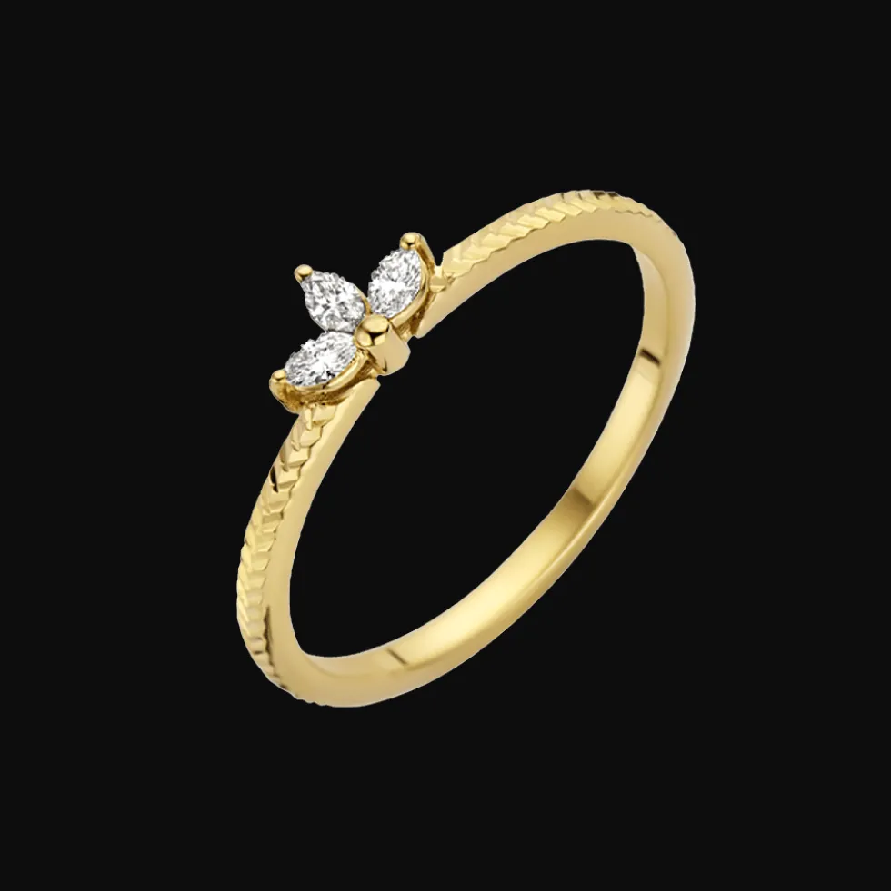 Gatsby Gala Ring 18kt Geel goud Diamant AP04 R 0083