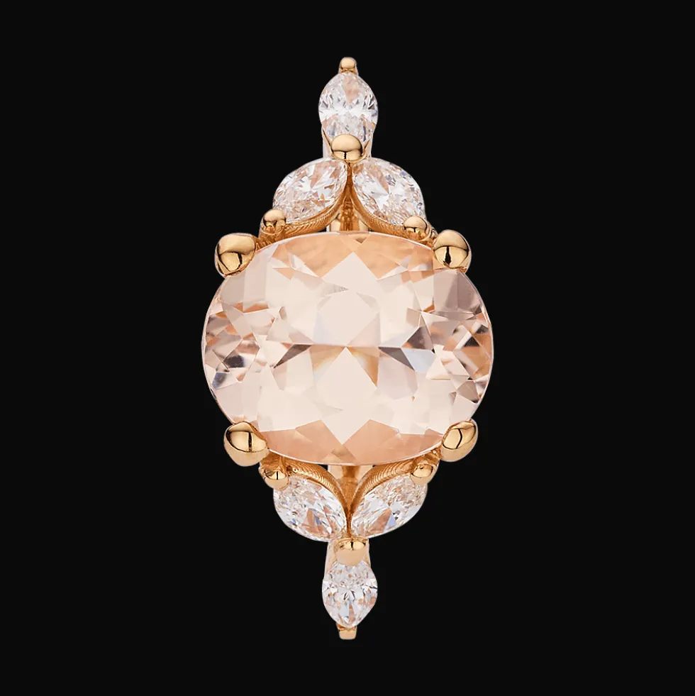 Gatsby Gala Ring 18kt Rose goud Morganiet AP S 014