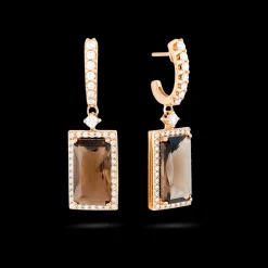 Iconic Earring Fume Quartz