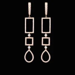 Iconic Oorbellen 18kt Rose goud