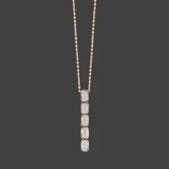 La Piazza Ketting Rose goud Diamant