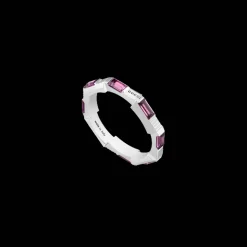 Link To Love Ring Rubellites 18kt Witgoud