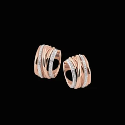 Mezzaluna Oorbellen Bi-color Diamant