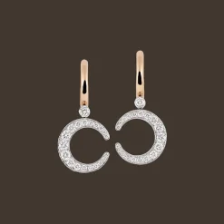 Mezzaluna Oorbellen Bi-color Diamant