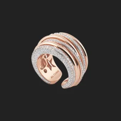 Mezzaluna Ring Bi-color Diamant
