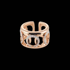 Mezzaluna Ring Rose goud Diamant