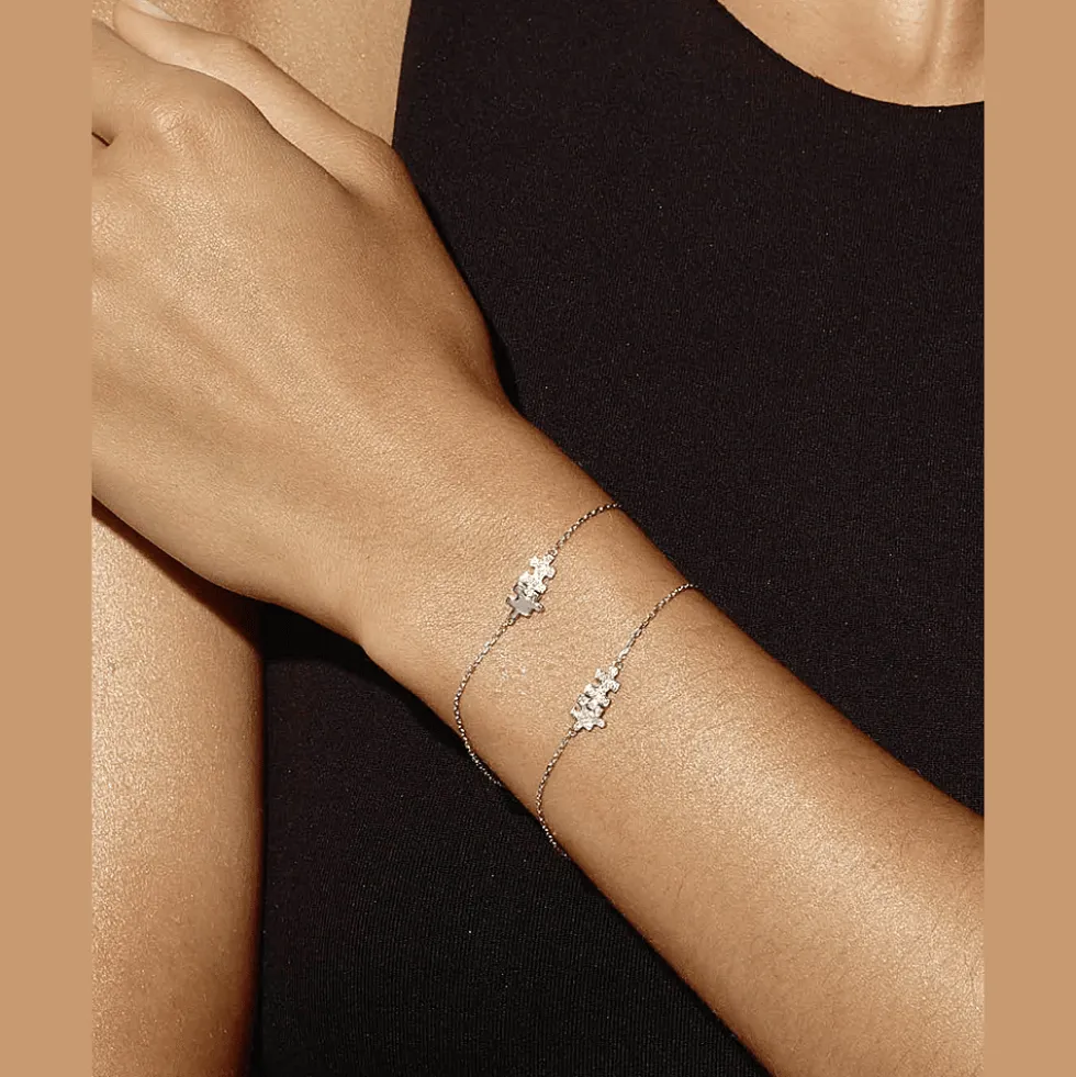 Mini Puzzle Duo Armband Full Pave