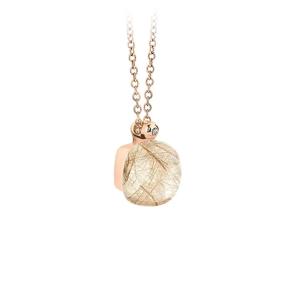 Mini Sweety Halsketting Quartz Rutile Moonshine