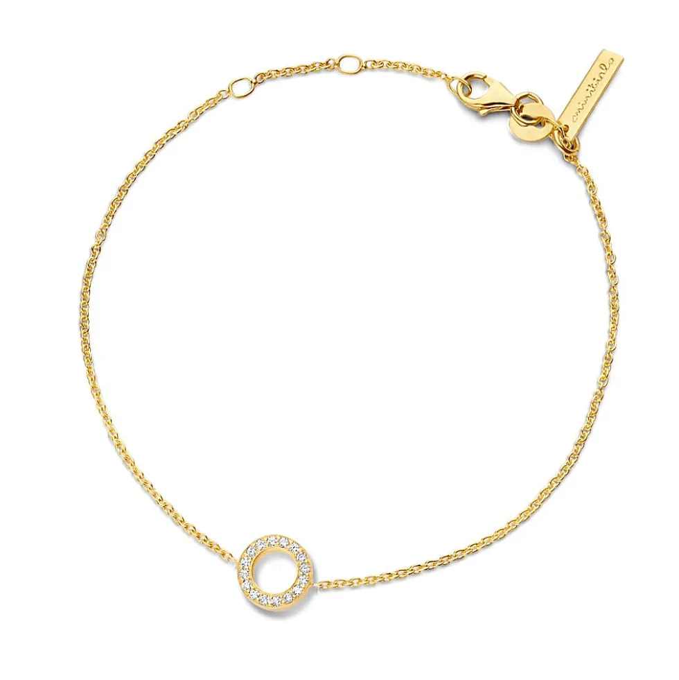 Minitials Circle Pave
