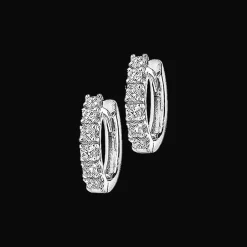 Oorbellen 18kt Witgoud Diamant