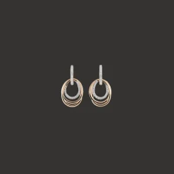 Oorbellen Roosgoud Diamant