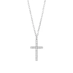 pendant white gold Cross