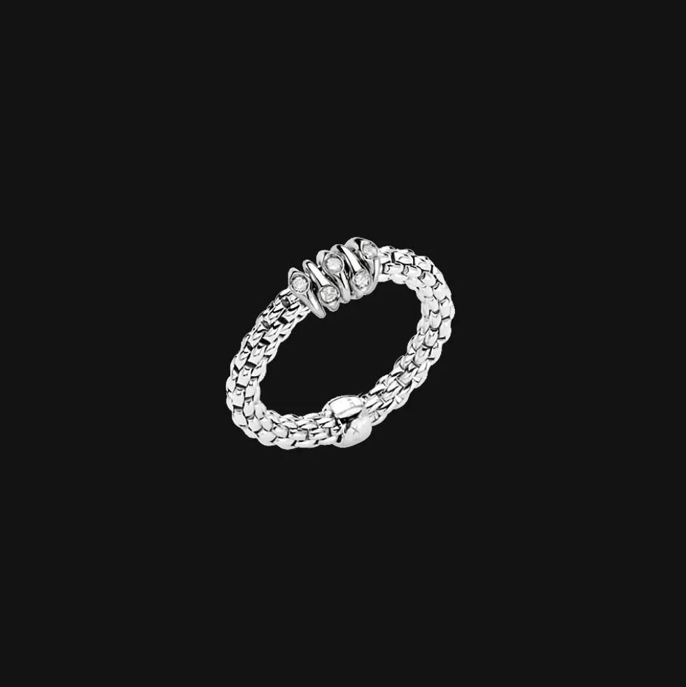 Prima Ring 18kt Witgoud Diamant