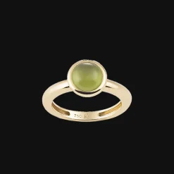 Ring 18kt Geel goud Peridot