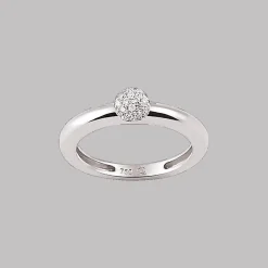 Ring 18kt Witgoud Diamant