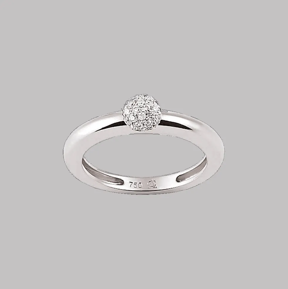 Ring 18kt Witgoud Diamant