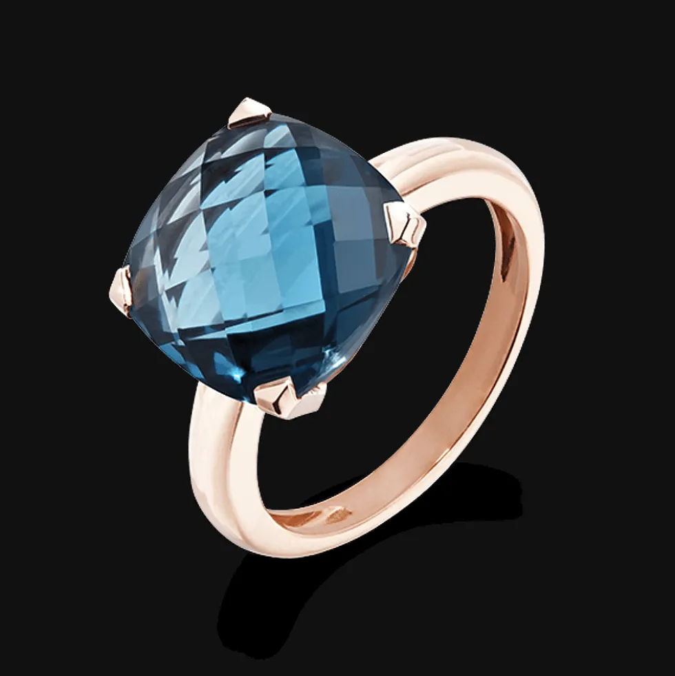 ring Poppy Blue Topaas
