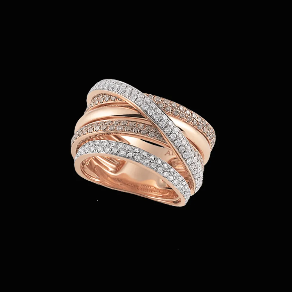 Serenata Ring Rose goud Diamant