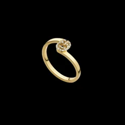 Stacking Ring 18kt Geel goud Diamant