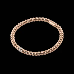 Stretchy Armband Roosgoud Diamant