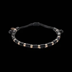 Wolf Armband 18kt Rose goud Onyx