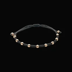 Wolf Armband 18kt Rose goud Macrame