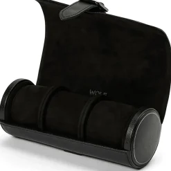 Wolf Watchwinder British Racing Triple Roll Black 792902