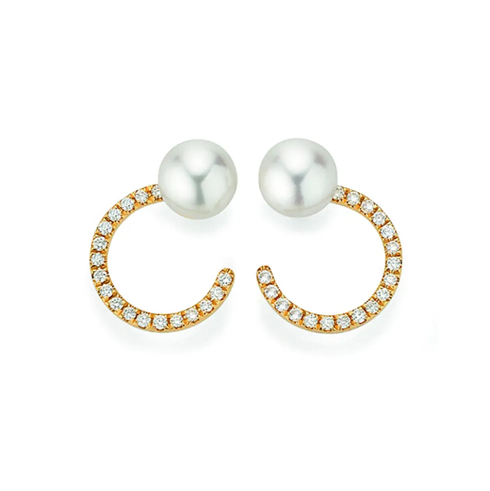 Yana Nesper Eartuds With Diamonds Gold